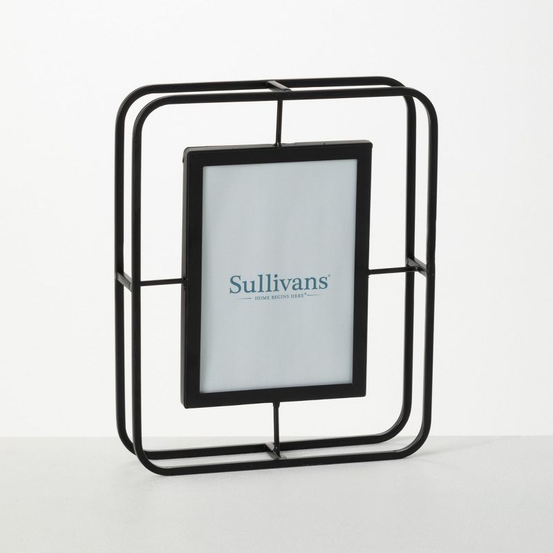 Sullivans Abstract Wire Tabletop Frame 10.25"H Black, 1 of 8