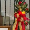 26in Madison Pre-Lit LED Staircase Christmas Artificial Swag - Haute Decor: Battery-Operated, Timer Function, Indoor/Outdoor Use - 3 of 3