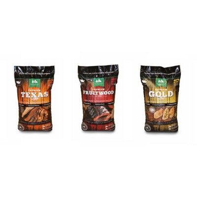 Green Mountain Grills Premium Gold, Texas, and Fruitwood Hardwood Grill Pellets