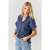 WEST K Women's Maribel Smocked Knit Dolman Sleeve Blouse - 2 of 4