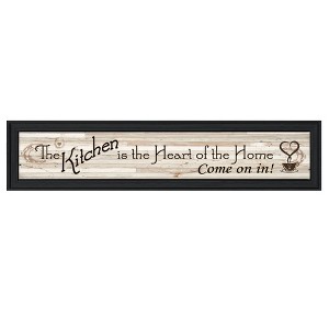 "Kitchen Is The Heart of The Home" by Millwork Engineering, Ready to Hang Framed Print, Black Frame - 1 of 1
