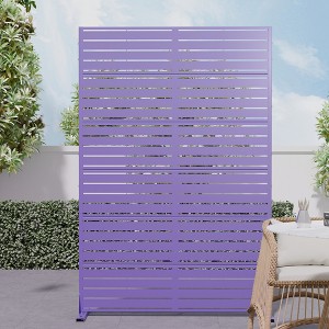 Wooakway Elegant Outdoor Vertical Garden Trellis with Hanging Planters, Metal Design for Patios and Gardens - 1 of 4