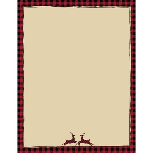 Great Papers Buffalo Plaid 80 Count Letterhead : Target