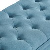 Lyngins Tufted Faux Leather Storage Bench, 44.5"L Upholstered Ottoman with Storage, Bed Bench with Solid Wood Frame, Easy Assembly - 4 of 4