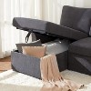 AMERLIFE 2 in 1 Pull Out Sofa Bed with Storage Chaise - 4 of 4