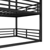 Kumasinova Bunk Bed,Metal Triple Bunk Bed with Ladder,Safety Guardrails for Kids,Bedroom,Noise-reduced Design - 4 of 4