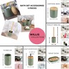 Evideco French Home Goods Refined Bathroom Essentials Set with Natural Bamboo - 5 pieces - 2 of 4