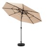 Gulches Aluminium 10ft 3 Tier Auto-tilt Umbrella ,Outdoor Patio Umbrella - Market Table Pool Deck Umbrella (Base Not Included)( khaki ) - 4 of 4