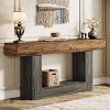 Hommoo 63" Farmhouse 2-Tier Console Table - 4 of 4