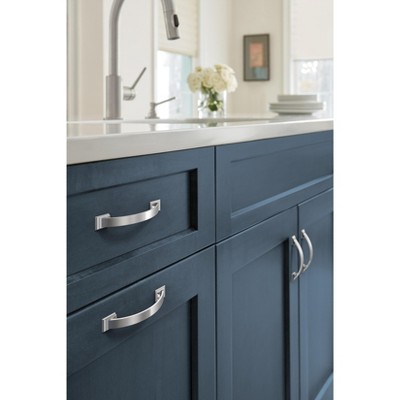Polished Chrome 3-3/4 inch Center-to-Center Arch Cabinet Pull