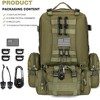 Large Military Tactical Backpack for Men, 40-50L Backpacks for Women, with Molle System - 3 of 4
