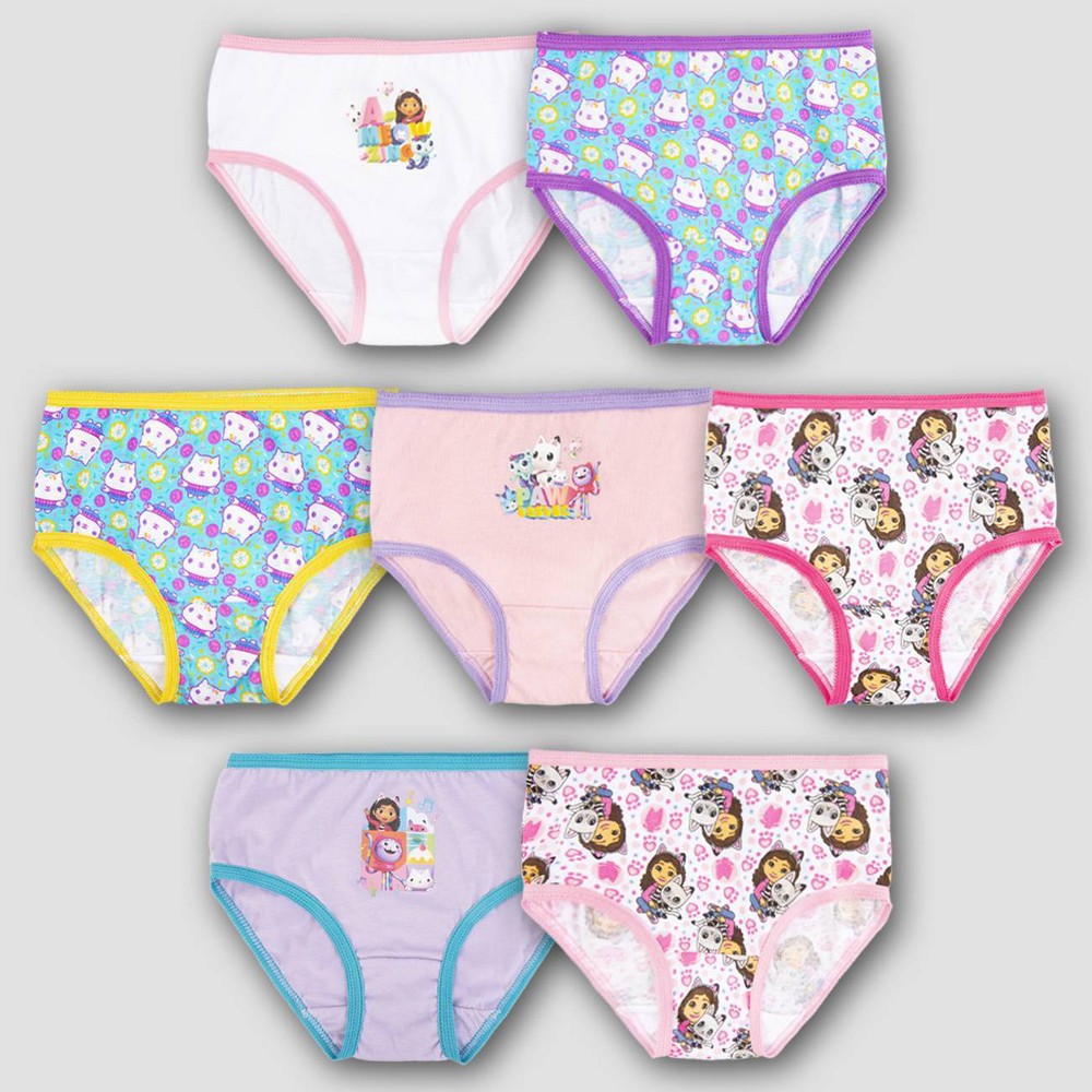 Girls' Gabby's Dollhouse 7pk Underwear - 4