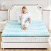 Memory Foam Cooling Gel Swirl Infused Bed Topper for Back Pain,3 Inches, - 2 of 4