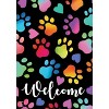 Briarwood Lane Everyday Garden Flag 18x12.5 For Outdoor Rainbow Pawprints Welcome Garden Flag Flag Garden Flag Flags For Outside - 3 of 4