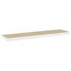 vidaXL Floating Wall Shelves 4 pcs Oak and White 35.4"x9.3"x1.5" MDF - 3 of 4