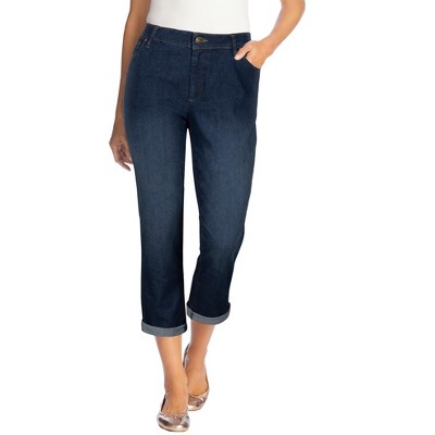 Woman Within Women's Plus Size Petite Girlfriend Stretch Denim Jean