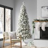 9' Pre-Lit Flocked Full Alberta Spruce Artificial Christmas Tree - Wondershop™ - 2 of 4