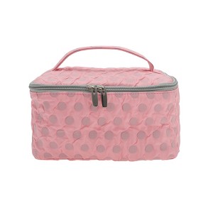 Unique Bargains Lightweight Square Dots Travel Cosmetic Bag 1 Pc - 1 of 4