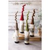 Handmade Felt Santa Wine Bottle Toppers Curly Hat Design 11 Inch – 2 x Set of 4 by Kalalou - 3 of 3