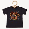 SmileyWorld Trick or Treat Candy - Youth Short Sleeve Graphic T-Shirt and Toddler Short Sleeve Graphic T-Shirt - 2 of 4