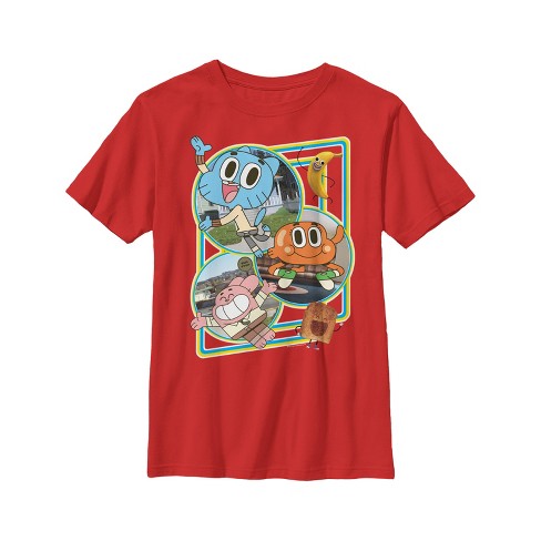 Boy's The Amazing World Of Gumball Elmore's Favorite Characters T-shirt :  Target