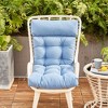 ARTPLAN All Weather Chair Outdoor Cushions of Adirondack Chair with High Back Wicker Tufted Pillow for Outdoor Furniture - 3 of 4