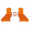 WestinTrends Malibu 3 Piece Poly Reclining Chaise Lounge With Wheels - 3 of 4