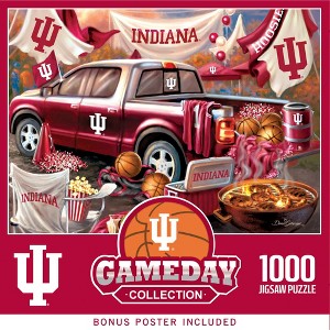 MasterPieces 1000 Piece Jigsaw Puzzle - NCAA Indiana Hoosiers Gameday - 1 of 4