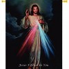 Manual Woodworkers and Weavers The Divine Mercy Wall Hanging, 26 x 36 Inches, Catholic Tapestry Art with Finial Rod and Tassels - 2 of 3