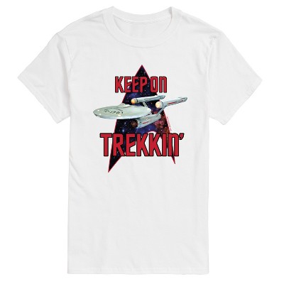Men's - Star Trek - Keep On Trekkin -Men's Short Sleeve Graphic T-Shirt Short Sleeve Graphic T-Shirt