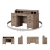 Versa Computer Office Desk with Power Bar - South Shore - 2 of 4
