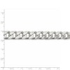 Black Bow Jewelry Men's 11mm, Sterling Silver Solid D/C Domed Curb Chain Bracelet - 4 of 4