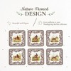 Pimpernel Spode Woodland Coasters (Set of 6) - Cork Backed Tabletop Protection, Heat & Stain Resistant - 4” x 4”, Durable, Assorted Bird Motifs - 3 of 4