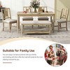 6-piece Retro Dining Furniture Set, Minimalist Dining Table, 4 ...