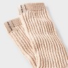 Women's Ultra Soft Ribbed Cushioned Slouch Crew Socks with Woven label - Auden™ 4-10 - 3 of 4
