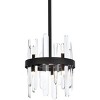 Elegant Lighting Serena 10 inch crystal round pendant in black - 3 of 4