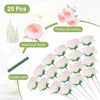 Unique Bargains Artificial Silk Real Touch Durable Artificial Flowers 25 Pc - 3 of 4