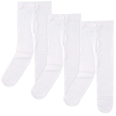 Luvable Friends Baby And Toddler Girl Nylon Tights White Target