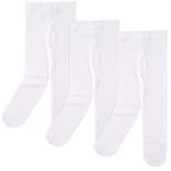 Luvable Friends Baby and Toddler Girl Nylon Tights, White