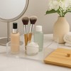 Acrylic Cosmetic Organizer with Bamboo Lid, Nonslip Durable & Stylish Clear Makeup Storage Box for Skincare, Beauty Accessories, Bathroom & Vanity Use - 3 of 3