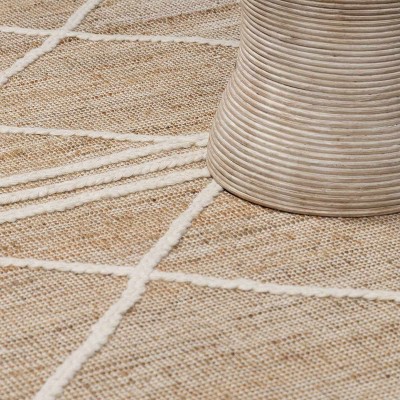 Hauteloom Gulnur Natural Jute&Wool Trellis Rug