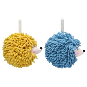 REGALWOVEN Cartoon Soft Absorbent Chenille Hand Towels for Bathroom 2 Pcs - 1 of 4