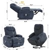 Power Lift Recliner Chair, Lift Chair with Massage & Heat, Adjustable Corduroy Electric Recliner Chairs with 2 Cup Holders & Stand Assist - 2 of 4