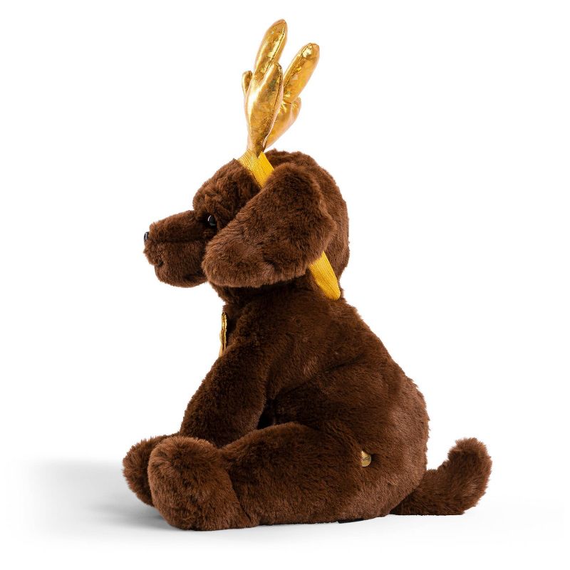 FAO Schwarz Cheers 4 Antlers Chocolate Labrador 12&#34; Stuffed Animal with Removable Wear-and-Share Ears, 5 of 8