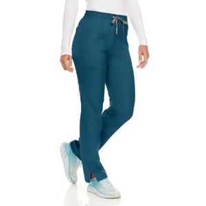 MediChic Women's Terri Stretch Straight Leg Six Pocket Cargo Scrub Pants - 1 of 4