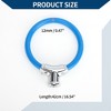 Unique Bargains Bicycle Lock Portable Ring Cable Anti-Theft  Bike Lock Mini Ring Lock Blue 16.54" - 4 of 4