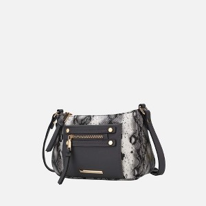 MKF Collection Essie vegan leather Snake embossed Crossbody Bag by Mia K - 1 of 4