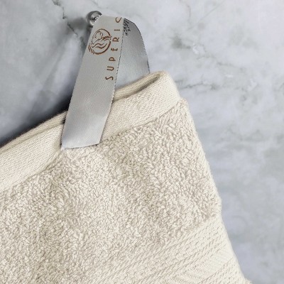 Almond Heavyweight Cotton 6-Piece Plush Towel Set