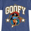 Girls' - Disney - Goofy Collegiate Fitted Short Sleeve Graphic T-Shirt - 2 of 4