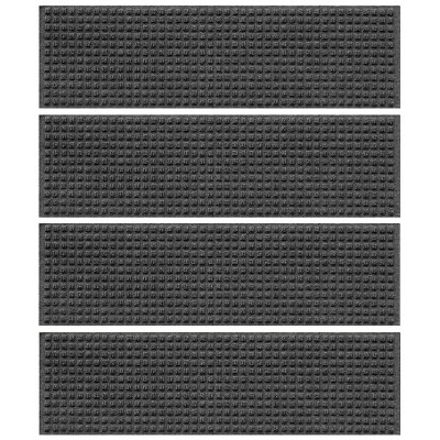 WaterHog 8.5"x30" Set of 4 Squares Indoor/Outdoor Stair Treads Door Mats